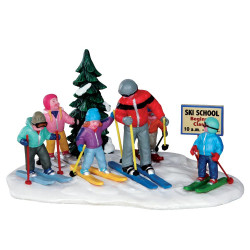 Figurine Ecole de ski LEMAX