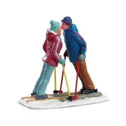 Figurine premier rendez-vous au ski LEMAX