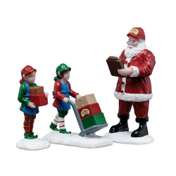 Figurine expédition de colis LEMAX