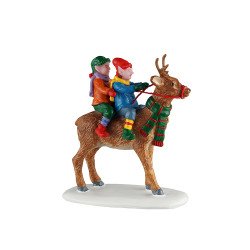 Figurine promenade en renne LEMAX
