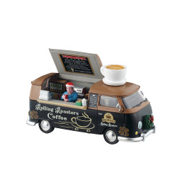 Figurine foodtruck torréfacteur de café LEMAX