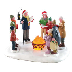 Figurine chants de Noël au coin du feu LEMAX