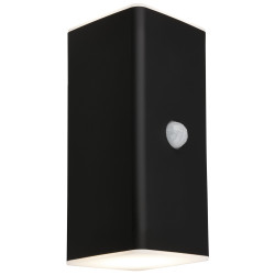 Applique éxtérieure LED Kuni noire sur batterie avec détecteur de mouvement 2 x 6 W BRILONER