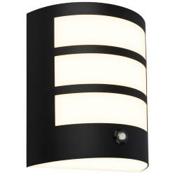 Applique extérieure LED noire sur batterie 5