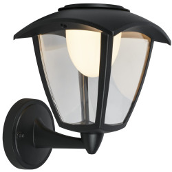 Applique extérieure LED noire sur batterie 4 W BRILONER