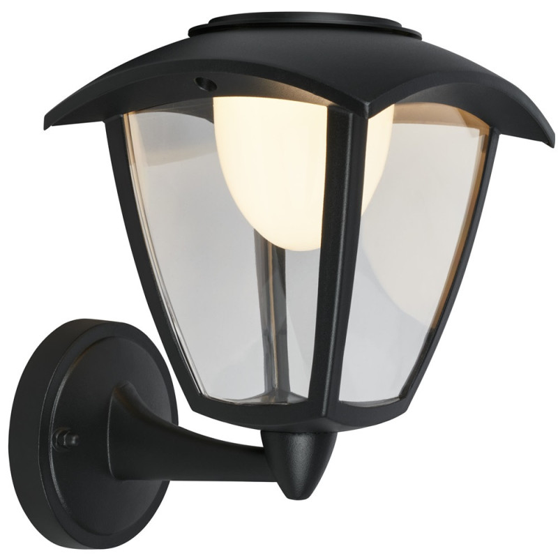 Applique extérieure LED noire sur batterie 4 W BRILONER