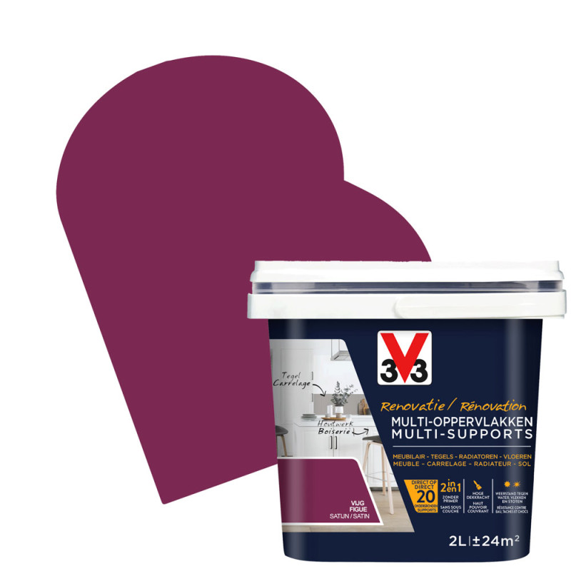 Peinture de rénovation multi-supports figue 2 L V33