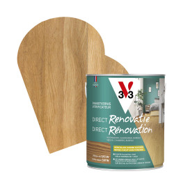 Vitrificateur pour parquet Direct Rénovation chêne moyen satiné 2
