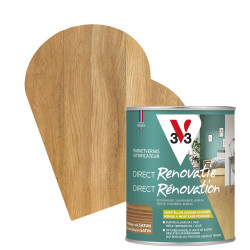 Vitrificateur pour parquet Direct Rénovation chêne moyen satiné 0