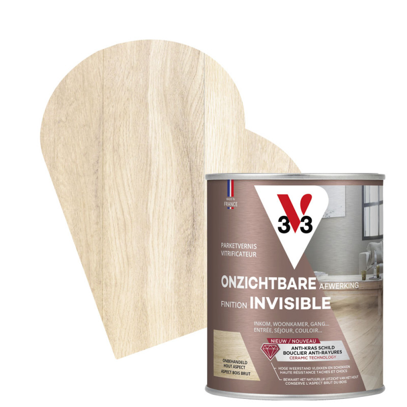 Vernis pour parquet Finition Invisible incolore mat 0