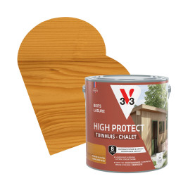 Lasure pour chalet High Protect chêne doré 2