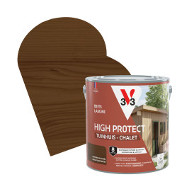 Lasure pour chalet High Protect chêne foncé 2