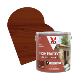Lasure pour chalet High Protect acajou 2