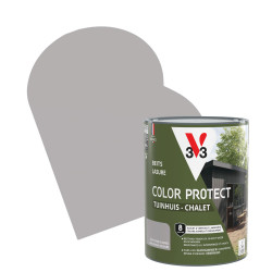 Lasure pour chalet Color Protect gris soyeux 0