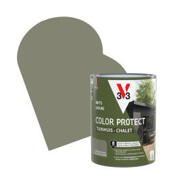 Lasure pour chalet Color Protect kaki grisé 0