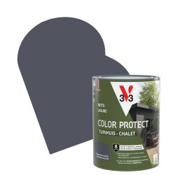 Lasure pour chalet Color Protect bleu orage 0