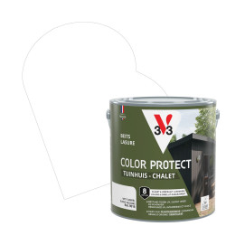 Lasure pour chalet Color Protect blanc 2