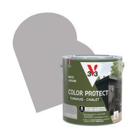 Lasure pour chalet Color Protect gris soyeux 2