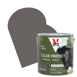 Lasure pour chalet Color Protect gris taupé 2