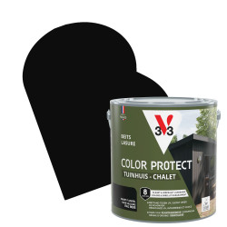 Lasure pour chalet Color Protect noir 2