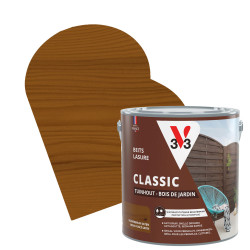 Lasure pour bois de jardin Classic brun foncé 2