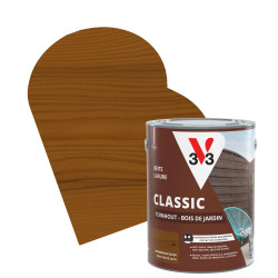 Lasure pour bois de jardin Classic brun foncé 5 L V33