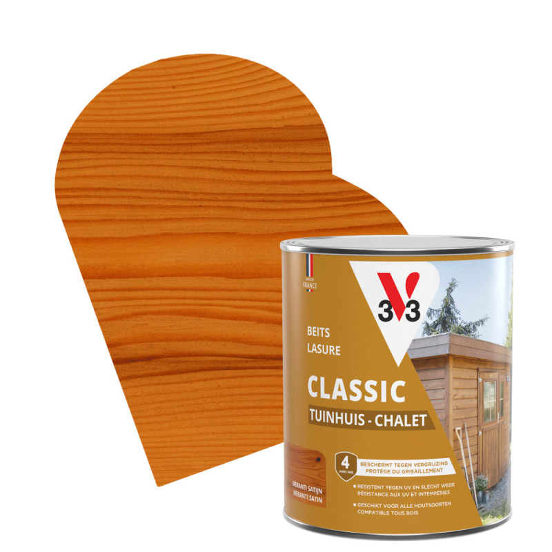 Lasure pour chalet Classic méranti 0
