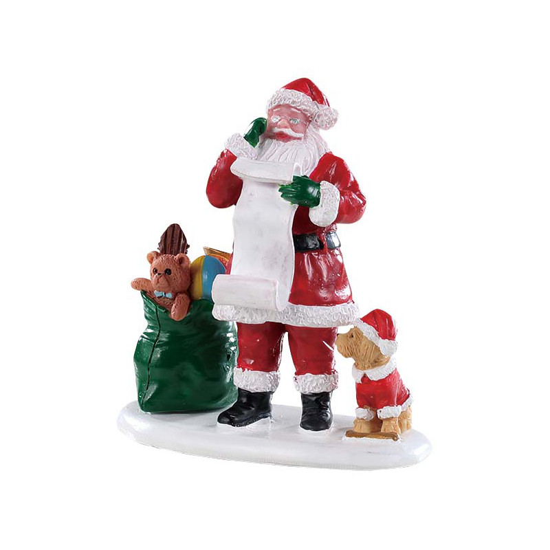Figurine liste du Père Noël LEMAX