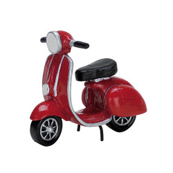 Figurine scooter rouge LEMAX