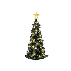Figurine sapin de Noël enneigé lumineux LEMAX