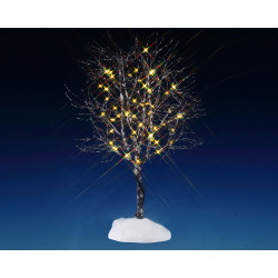 Figurine noyer cendré lumineux blanc LEMAX