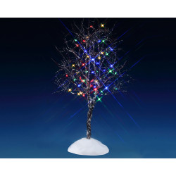 Figurine noyer cendré lumineux multicolore LEMAX