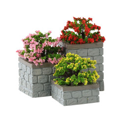Set de figurines massifs de fleurs 3 pièces LEMAX