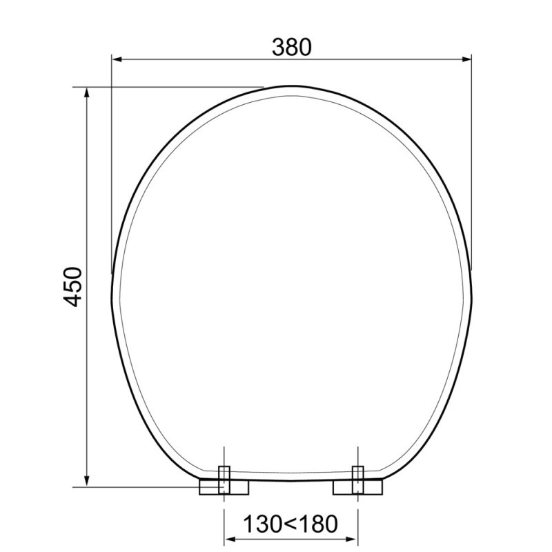 Abattant WC Diplomat Bambou Noir | WIRQUIN