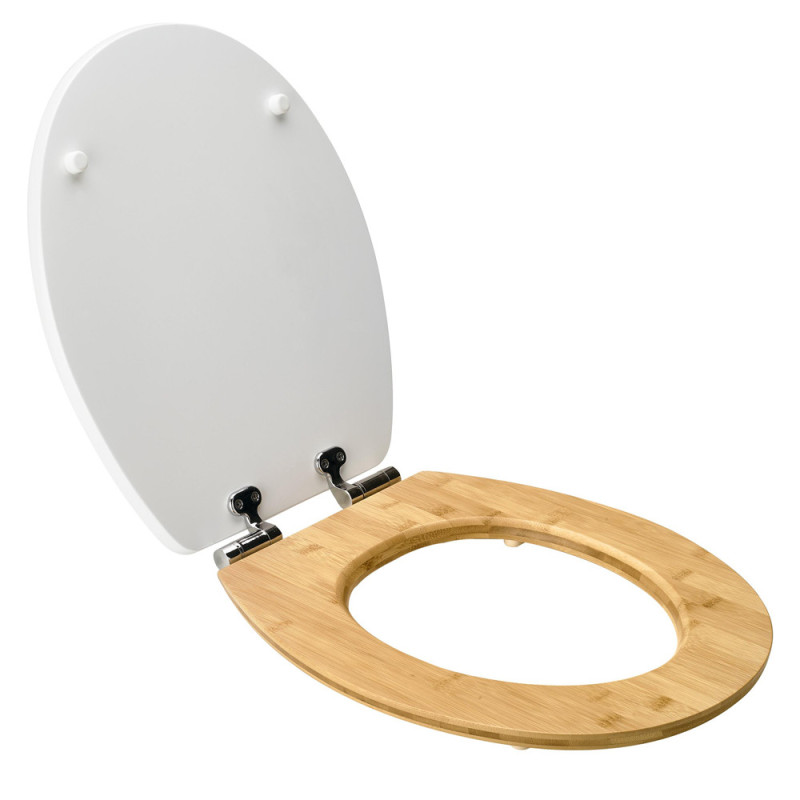 Abattant de toilette Diplomat White Bamboo blanc WIRQUIN