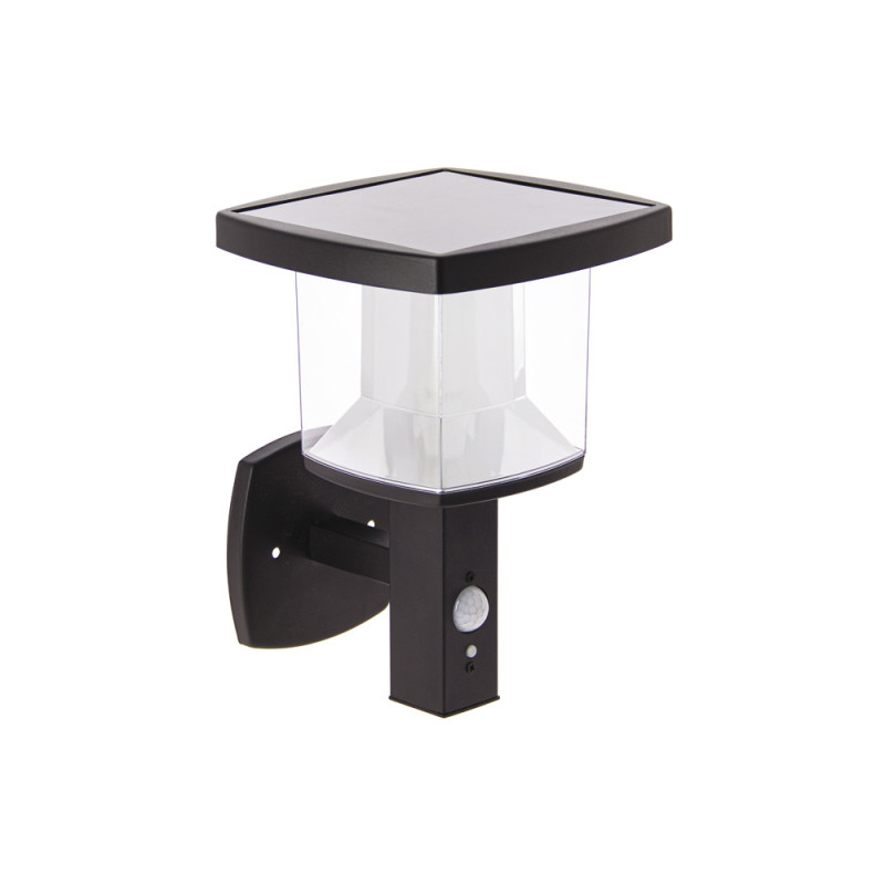 Applique LED solaire avec détecteur de mouvement noire 600 lm XANLITE