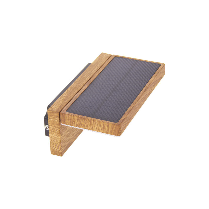 Applique LED solaire avec détecteur de mouvement bois 400 lm XANLITE