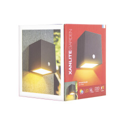 Applique LED solaire avec détecteur de mouvement noire 200 lm XANLITE Applique LED solaire avec détecteur de mouvement noire 200 lm XANLITE