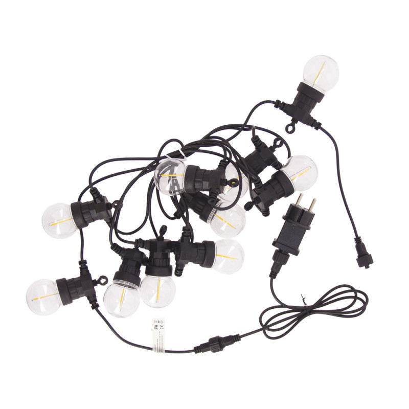 Guirlande extérieure LED extensible blanc chaud 4