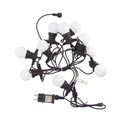 Guirlande extérieure LED extensible RGB et blanc chaud 2