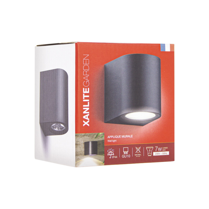 Applique extérieure noire GU10 7 W XANLITE Applique extérieure noire GU10 7 W XANLITE