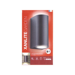 Applique extérieure noire GU10 2 x 7 W XANLITE Applique extérieure noire GU10 2 x 7 W XANLITE