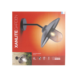 Applique extérieure Industriel noire E27 60 W XANLITE Applique extérieure Industriel noire E27 60 W XANLITE