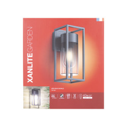 Applique extérieure Contemporain noire E27 40 W XANLITE Applique extérieure Contemporain noire E27 40 W XANLITE