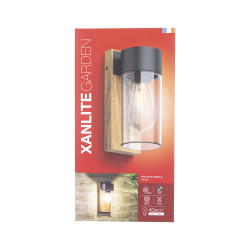 Applique extérieure effet bois E27 40 W XANLITE Applique extérieure effet bois E27 40 W XANLITE