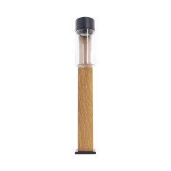 Borne extérieure effet bois E27 40 W XANLITE Borne extérieure effet bois E27 40 W XANLITE