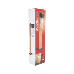 Borne extérieure effet bois E27 40 W XANLITE Borne extérieure effet bois E27 40 W XANLITE