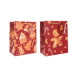 Sac cadeau de Noël en papier 10 x 18 x 23 cm