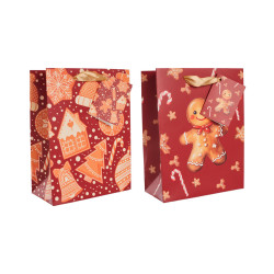 Sac cadeau de Noël en papier 13 x 27 x 32 cm