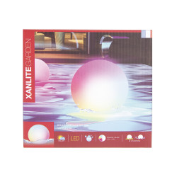 Boule flottante LED Solaire RGB Ø16cm | XANLITE Boule flottante LED Solaire RGB Ø16cm | XANLITE